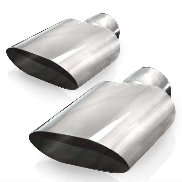 781300 Exhaust Tail Pipe Tip, Universal, Big Oval Tips 3" Inlet
