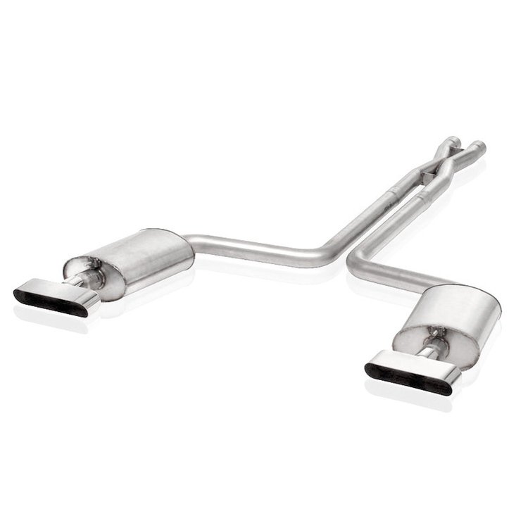 C49296EXH Exhaust System Kit, 1992-1996 Chevy Corvette C4 5.7L, Catback Dual Turbo Chambered Mufflers Performance Connect