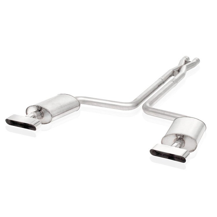 C49296EXHLMF Exhaust System Kit, 1992-1996 Chevy Corvette C4 5.7L, Catback Dual Turbo S-Tube Mufflers Performance Connect
