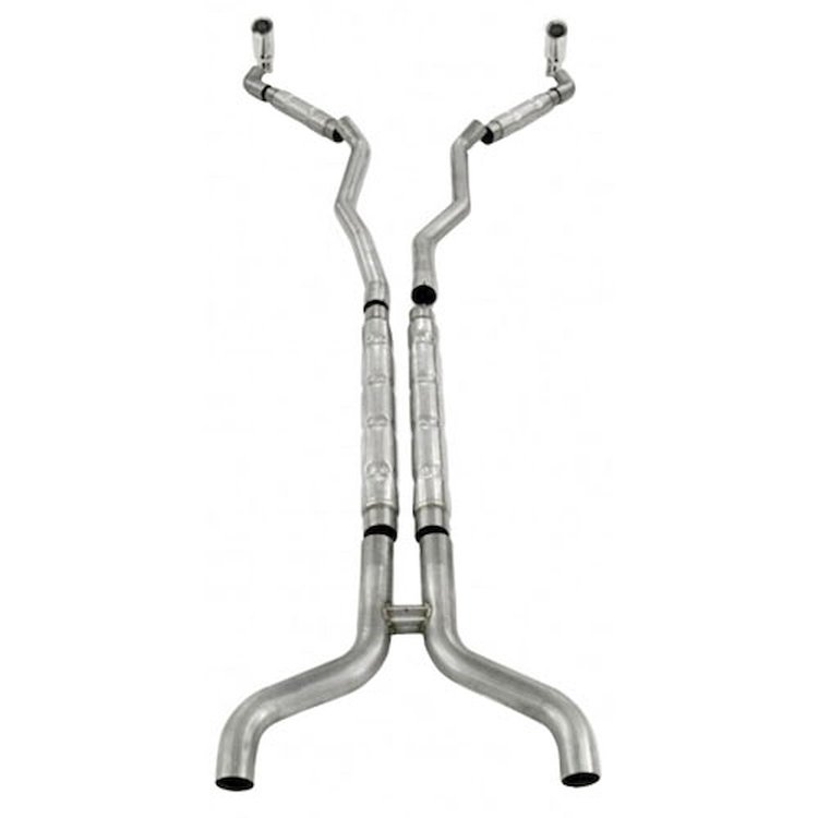 2010+ Camaro 3.6L V6 Newly Redesigned Retro Style 304 SS CNC mandrel bent 2.5 dual exhaust system wi