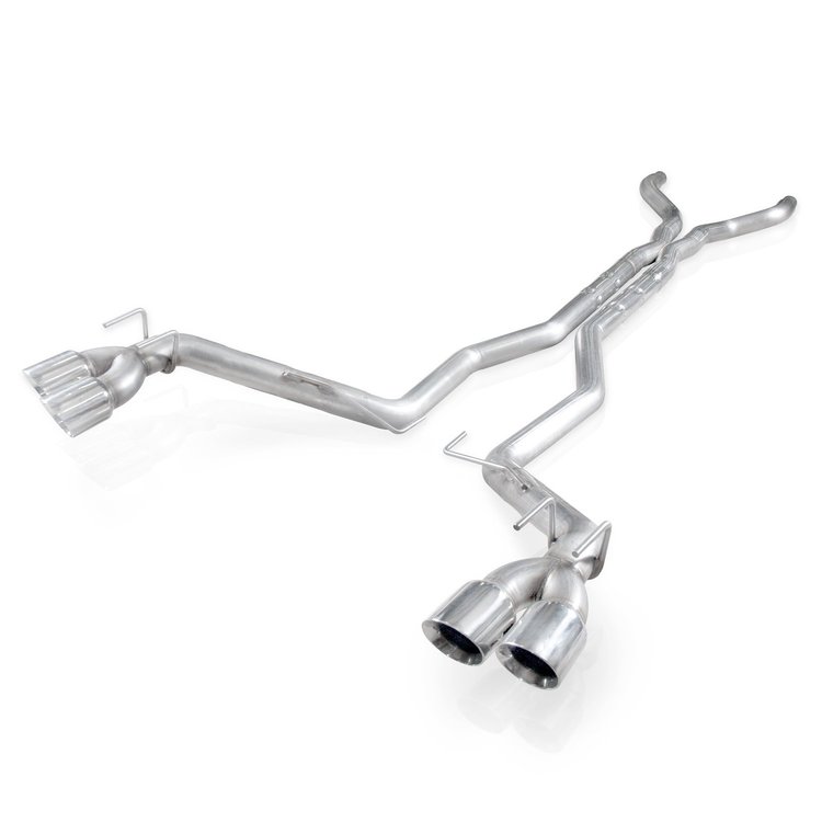 CA12CB-LMF Exhaust System Kit, 2012-2015 Chevy Camaro ZL1 6.2L, Catback Dual Chambered Round Non-Perfed Cores Factory Connect