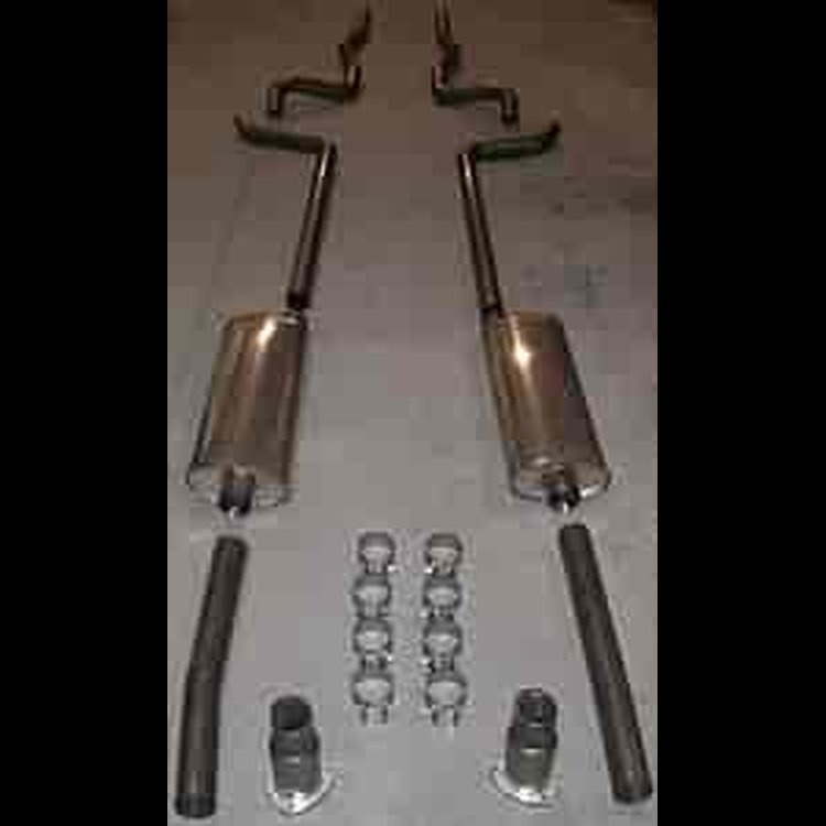 Header-Back Exhaust System 1955-57 Chevy