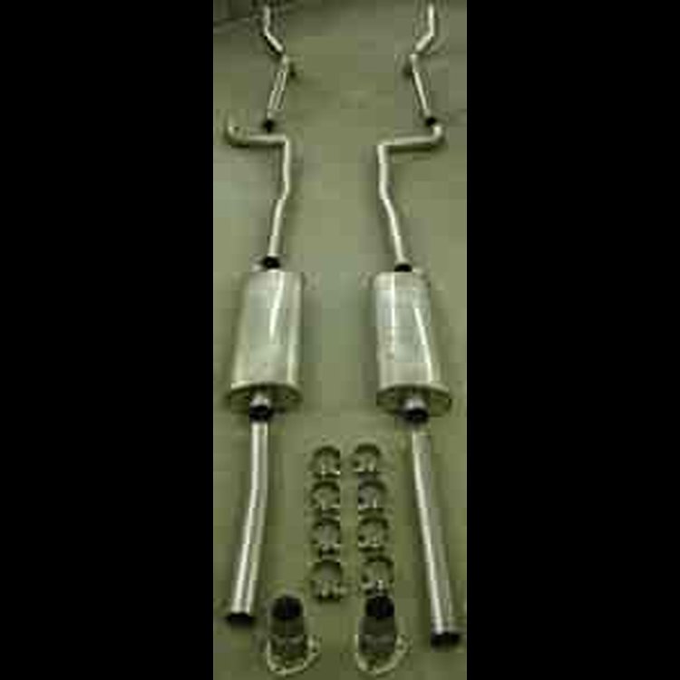 Header-Back Exhaust System 1955-57 Chevy