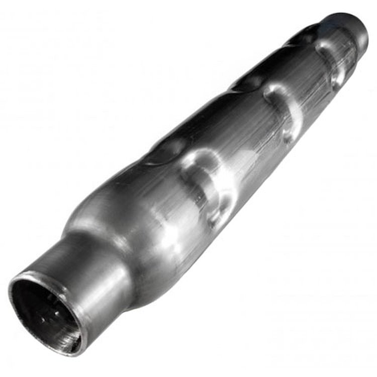 CR2525 Exhaust Muffler, Universal, Chambered Round 2-1/2" Muffler