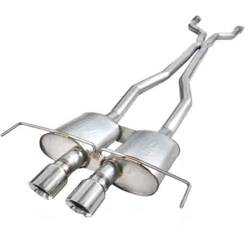 2009+ Cadillac CTS-V sedan 3 exhaust system. For use with factory manifolds includes X-Pipe Dual S-T