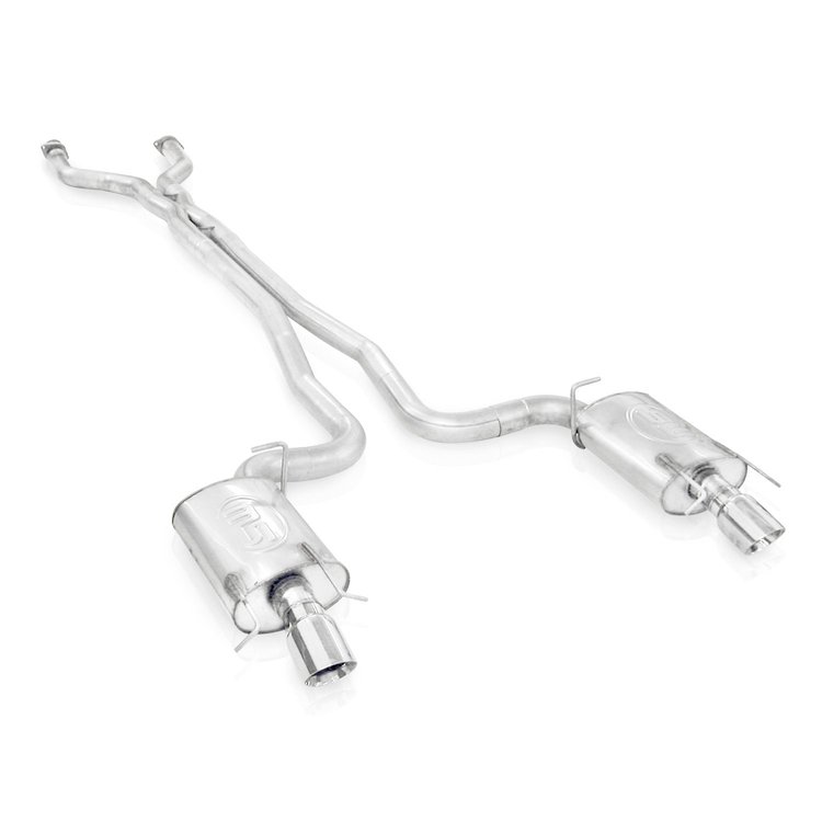 CTSV9CBC Exhaust System Kit, 2009-2015 Cadillac CTS-V Sedan LSA 6.2L, Catback Dual Turbo Chambered Mufflers Factory Connect