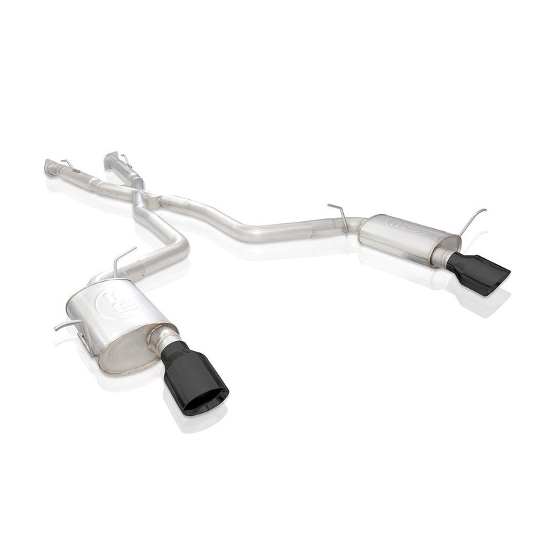 DUR18CBL-B Exhaust System Kit, 2018-2020 Dodge Durango SRT 6.4L, Legend Catback With Black Tips