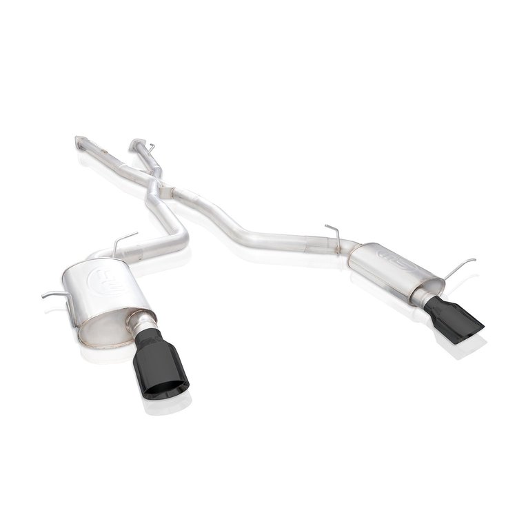 DUR18CBR-B Exhaust System Kit, 2018-2020 Dodge Durango SRT 6.4L, Redline Catback With Black Tips