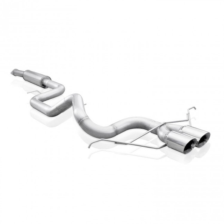 FC13CB-RT Exhaust System Kit, 2013-2018 Ford Focus ST 2.0L, Catback Vintage Round Muffler Round Tips Factory Connect