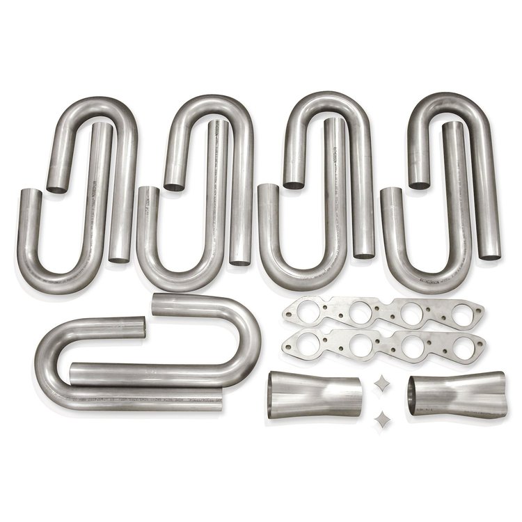 HBK237 Exhaust Header Pipe Kit, Universal, 2-3/8" Header Build Kit
