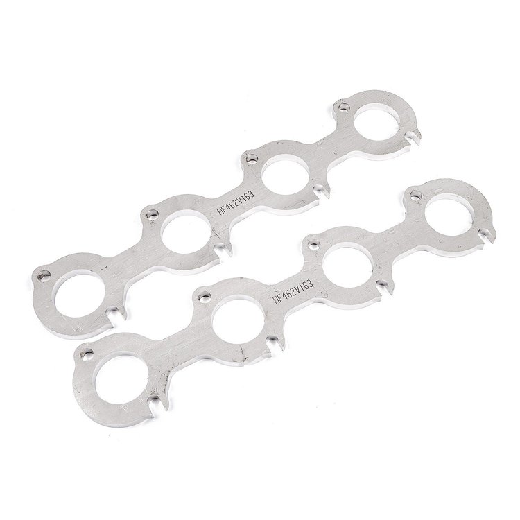 HF462V163 Exhaust Flange, Small Bock Ford 4.6L 2V Engine, Header Flange SBF 1-5/8" 2V Round Port