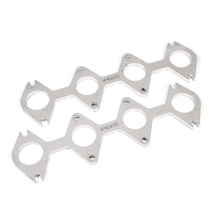 HF463V163 Exhaust Flange, Small Bock Ford 4.6L 3V Engine, Header Flange SBF 1-5/8" 3V Round Port