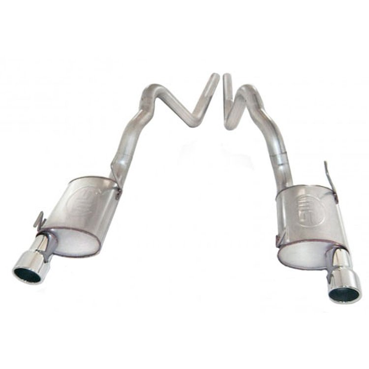 2007-10 Shelby GT500 3 exhaust system with x Pipe eliminator for factory manifolds with X-Pipe. Incl