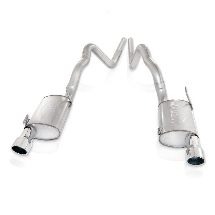 M09GTL Exhaust System Kit, 2007-2010 Ford Mustang Shelby GT500 5.4L, Catback Dual S-Tube Mufflers Performance Connect