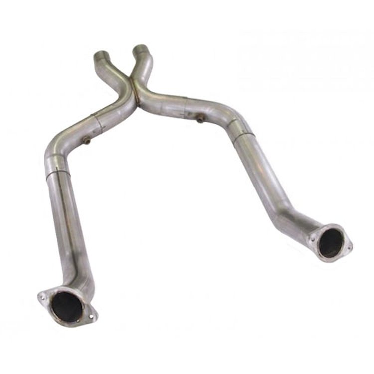 2011+ Mustang GT 2-1/2 304 SS headpipes and offroad X-pipe to connect to manifolds and replace facto
