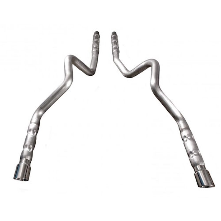 2011+ Mustang GT/ Shelby GT500 3 304 SS Catback Dual Exhaust with retro chambered mufflers and mirro