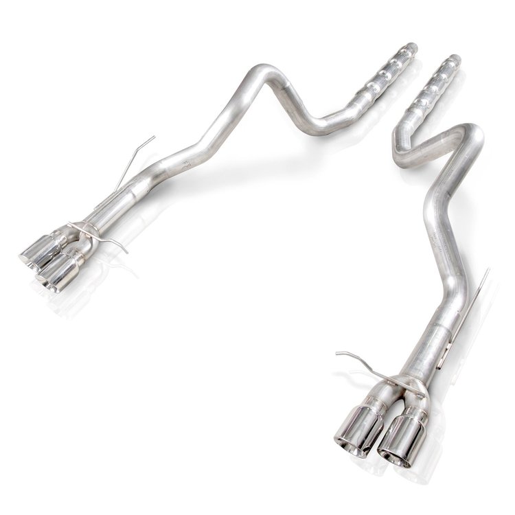 M14GTL Exhaust System Kit, 2013-2014 Ford Mustang Shelby GT500 5.8L, Catback Dual Chambered Round Mufflers N/Perf