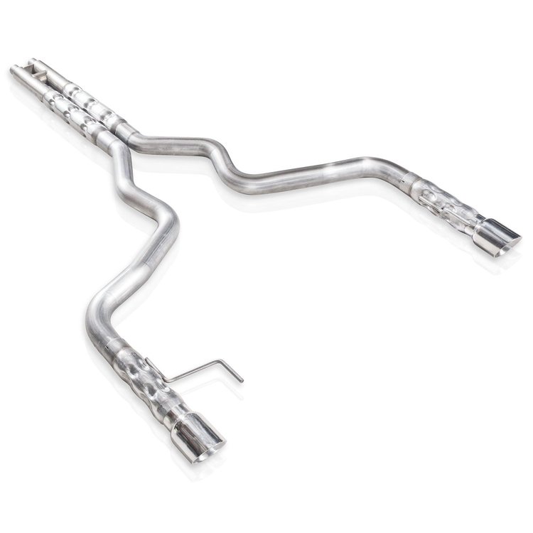 M15CB Exhaust System Kit, 2015-2017 Ford Mustang GT 5.0L, Catback Dual Retro 2-1/2" Core Rounds H-Pipe Factory Connect
