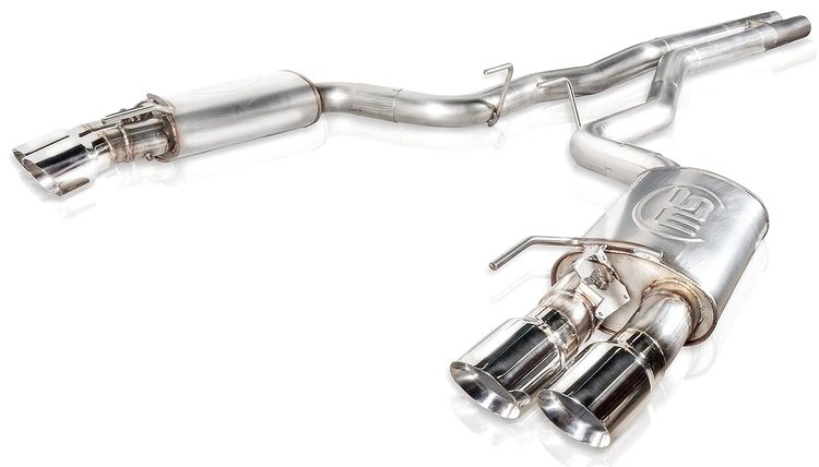 Redline Series Cat-Back Exhaust System with Active Valves H-Pipe 2018-Up Ford Mustang GT 5.0L V8, Aggressive Sound