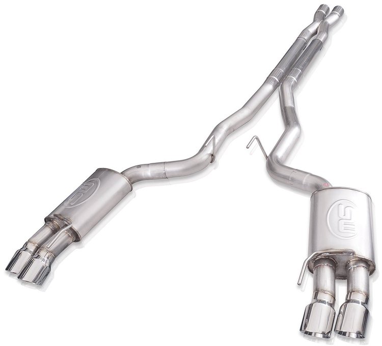 Redline Series Cat-Back Exhaust System with X-Pipe 2018-Up Ford Mustang GT 5.0L V8 - Aggressive Sound
