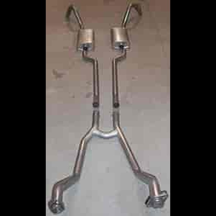 Manifold-Back Exhaust System 1965-66 V8