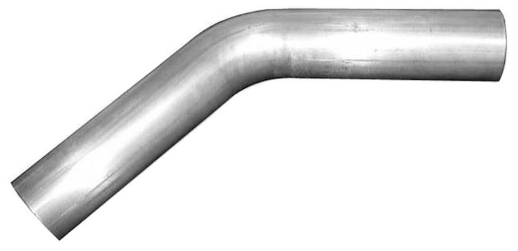 MB45350 Exhaust Pipe, Universal, 3-1/2" 45 Degree Mandrel Bend .065 Wall
