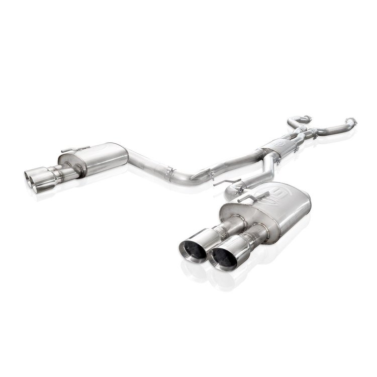 PG8CBFC Exhaust System Kit, 2008-2009 Pontiac G8 GT 6.0L, Catback Dual Turbo Chambered Mufflers Factory Connect