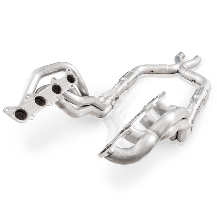 SM11HCATX Exhaust Header Pipe Kit, 2011-2014 Ford Mustang GT 5.0L, Stainless Power Headers 1-7/8" With Catted Leads