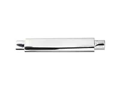 Polished Smooth Oval Muffler 2.25"