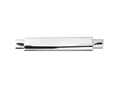 Polished Smooth Oval Muffler 2.5"