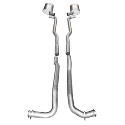 64-67 Corvette Exhaust system - big block - standard trans. CNC Mandrel Bent 2 1/2 16 gauge T-125 Al
