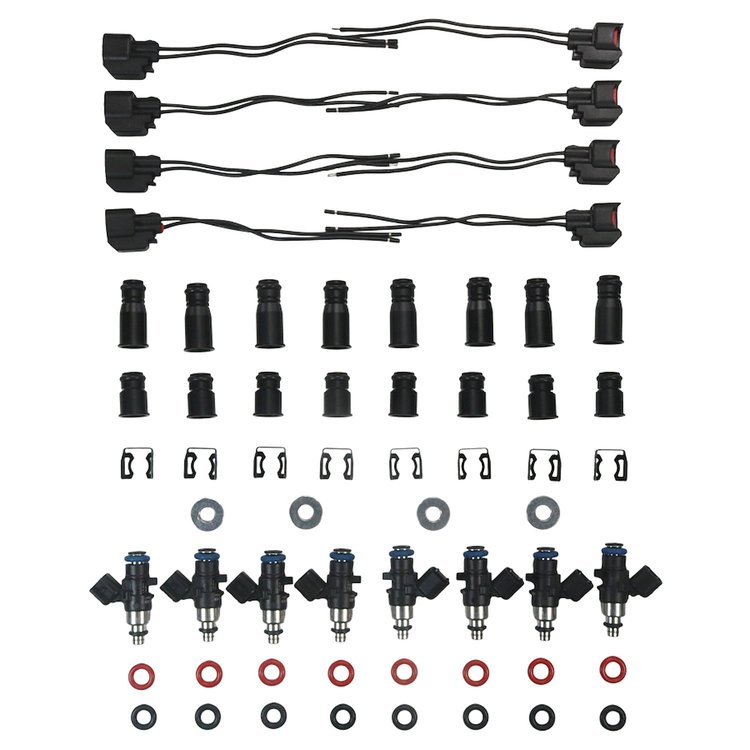 LS Fuel Injector Set, 700 cc/min, USCAR Connector, Set of 8