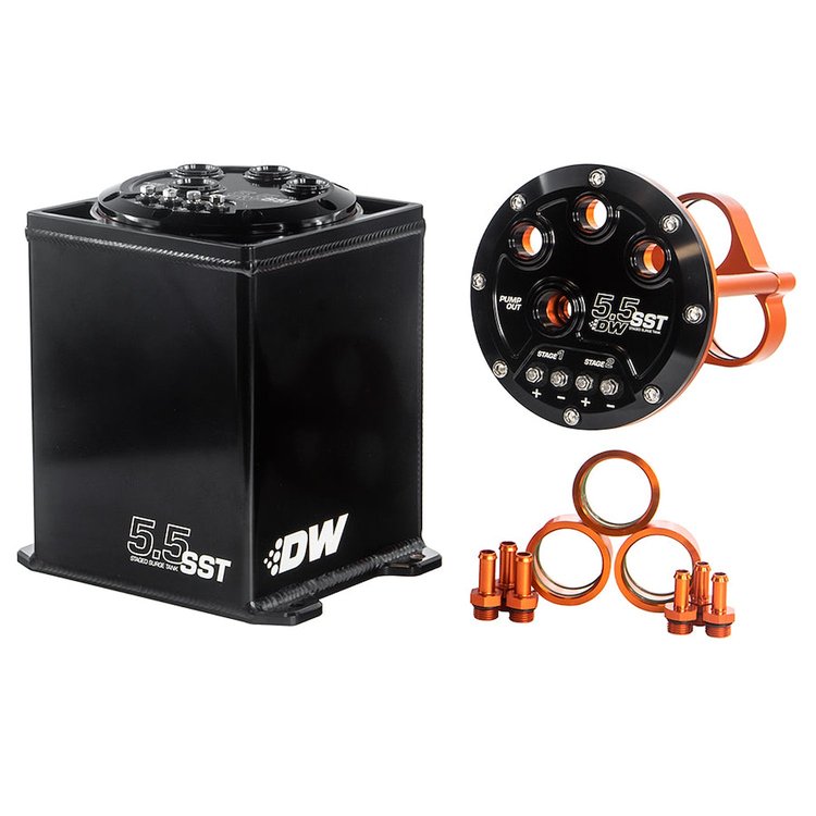 600055ST 5.5L Staged Surge Tank Universal. Fits 1, 2, or 3 DW200 DW300 or DW400 Fuel Pumps