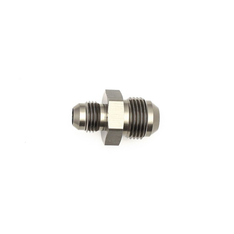 6020203 8AN Male Flare to 6AN Male Flare Reducer Straight Anodized DW Titanium