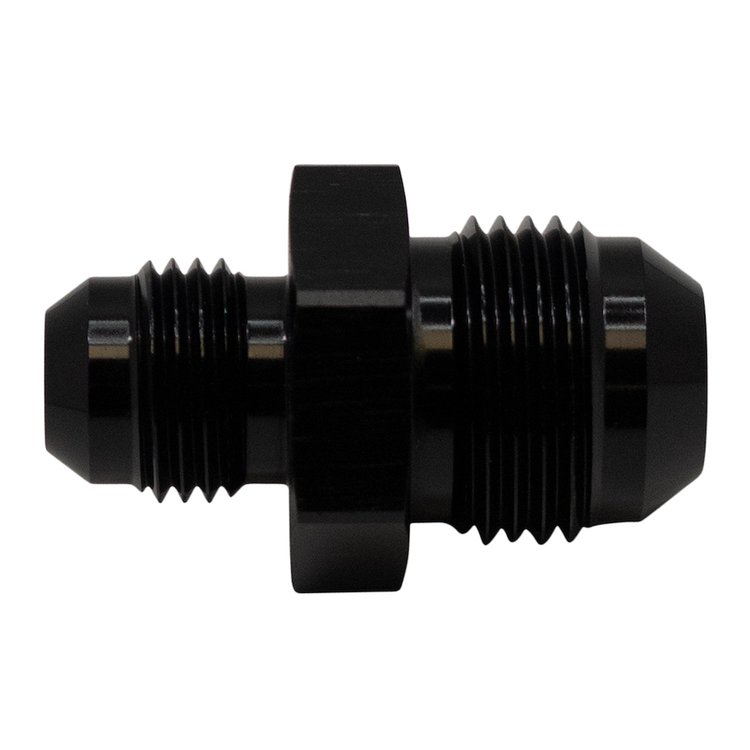 6020203B 8AN Male Flare to 6AN Male Flare Reducer Straight Anodized Matte Black