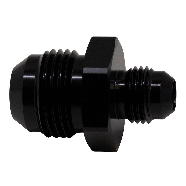 6020205B 10AN Male Flare to 6AN Male Flare Reducer Straight Anodized Matte Black