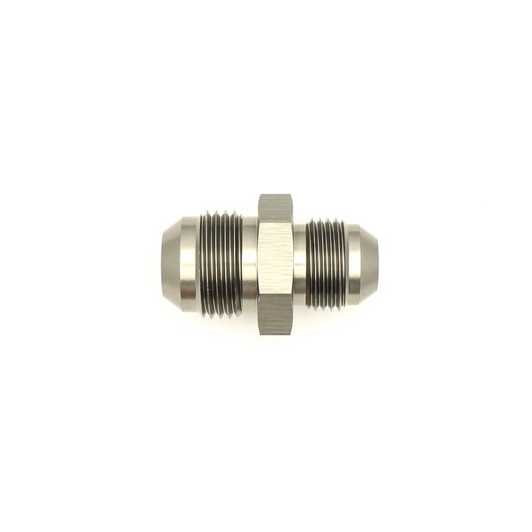 6020206 10AN Male Flare to 8AN Male Flare Reducer Straight Anodized DW Titanium