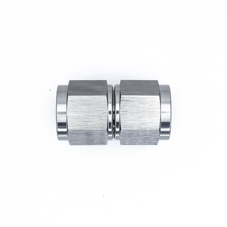 6020210 8AN Flare Female Swivel to 8AN Flare Female Swivel Anodized DW Titanium