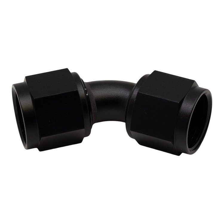 6020214B 10AN Flare Female Swivel 45-Degree to 10AN Flare Female Swivel 45-Degree Anodized Matte Black