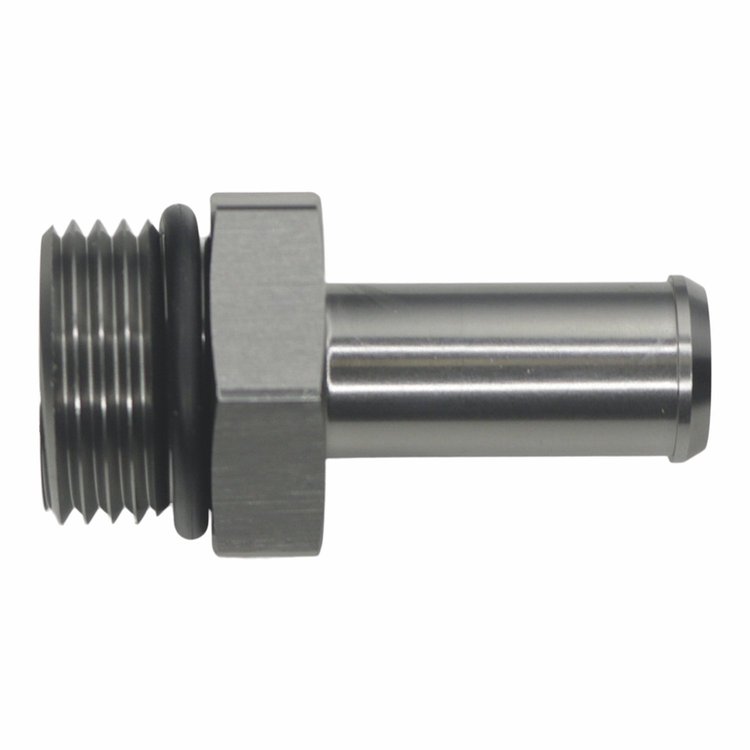 6020515 10AN ORB Male to 1/2 Inch Male Barb Fitting Anodized DW Titanium