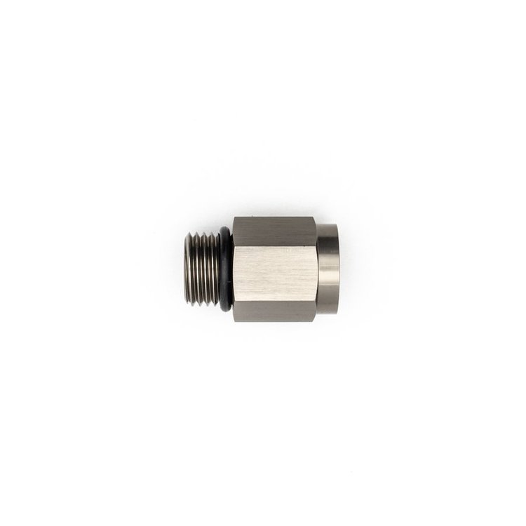 6020601 6AN ORB Male to M12 X 1.5 Metric Female (Incl O-Ring) Anodized DW Titanium