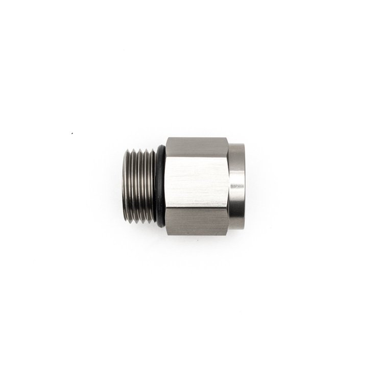 6020607 8AN ORB Male to M12 X 1.5 Metric Female (Incl O-Ring) Anodized DW Titanium