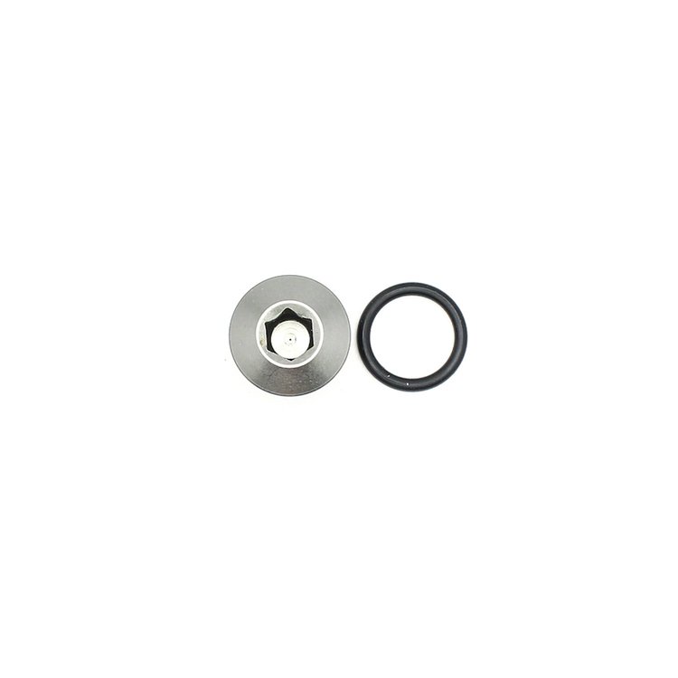 6020717 6AN ORB Male Plug Low Profile Internal Allen/Hex (Incl O-Ring) Anodized DW Titanium