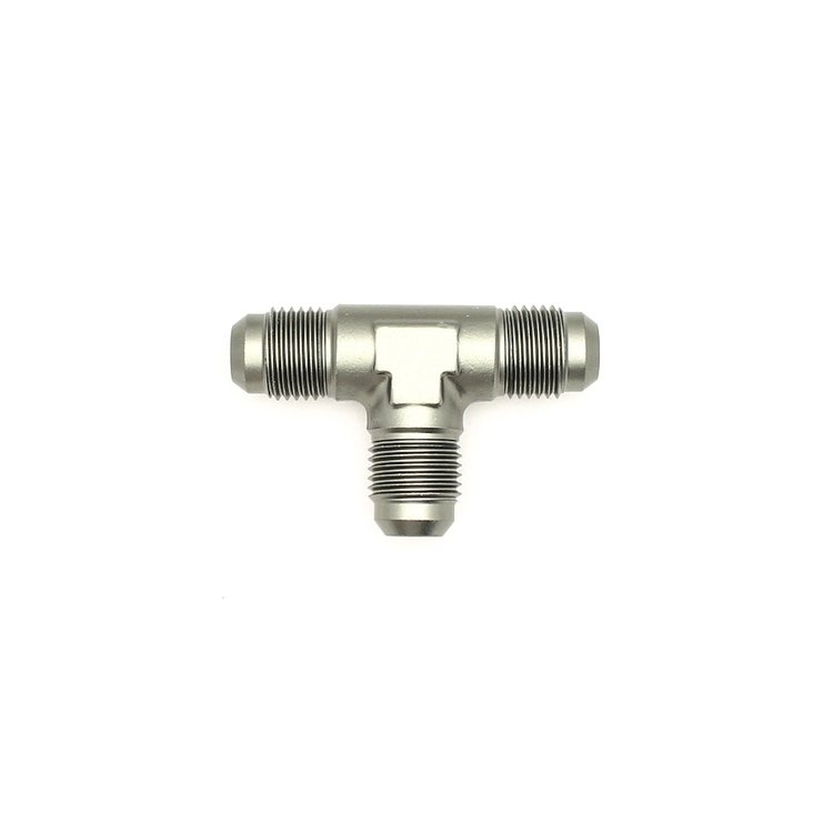 6020721 6AN Male Flare to 6AN Male Flare to 6AN Male Flare Tee Fitting Anodized DW Titanium