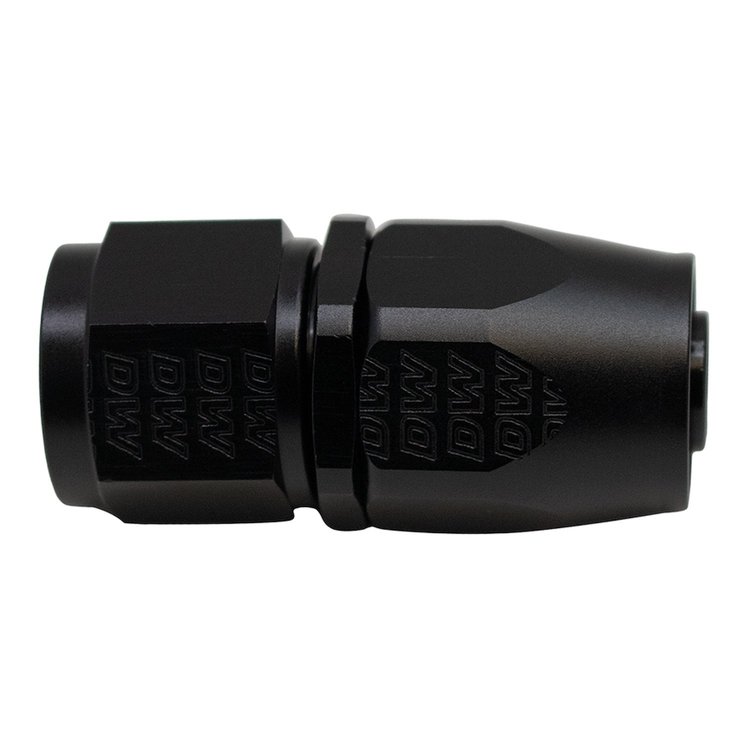 6020809B 10AN Female Swivel Straight Hose End CPE Anodized Matte Black