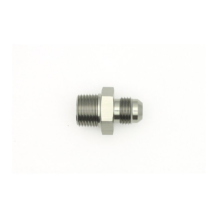 6020902 6AN Male Flare to 3/8 Inch Male NPT Adapter Anodized DW Titanium