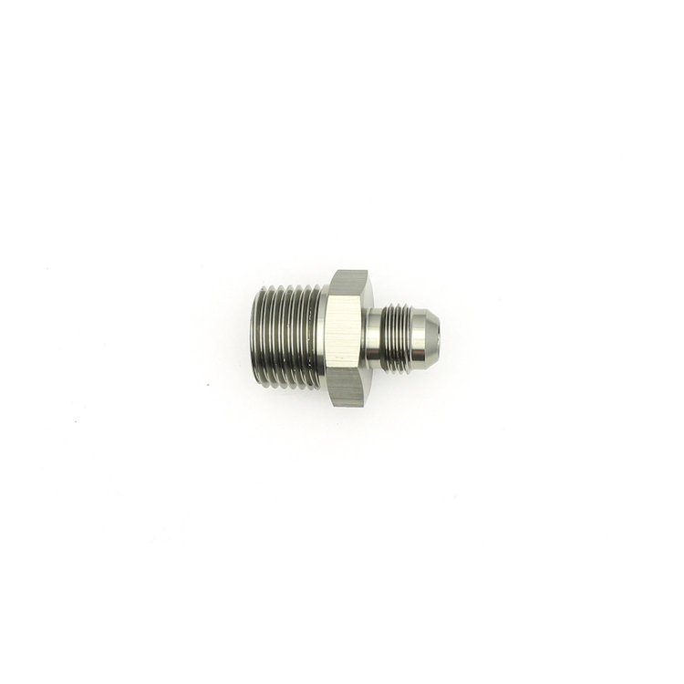 6020903 6AN Male Flare to 1/2 Inch Male NPT Adapter Anodized DW Titanium