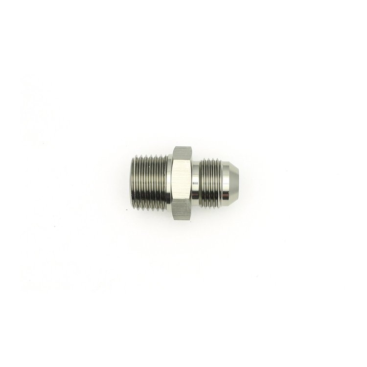 6020906 8AN Male Flare to 1/2 Inch Male NPT Adapter Anodized DW Titanium