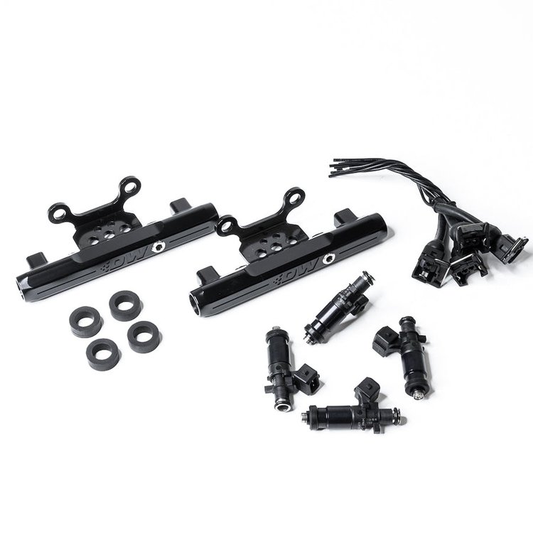 61011200 Subaru side feed to top feed fuel rail conversion kit and 1200cc fuel Injectors for 04-06 STI and Legacy GT