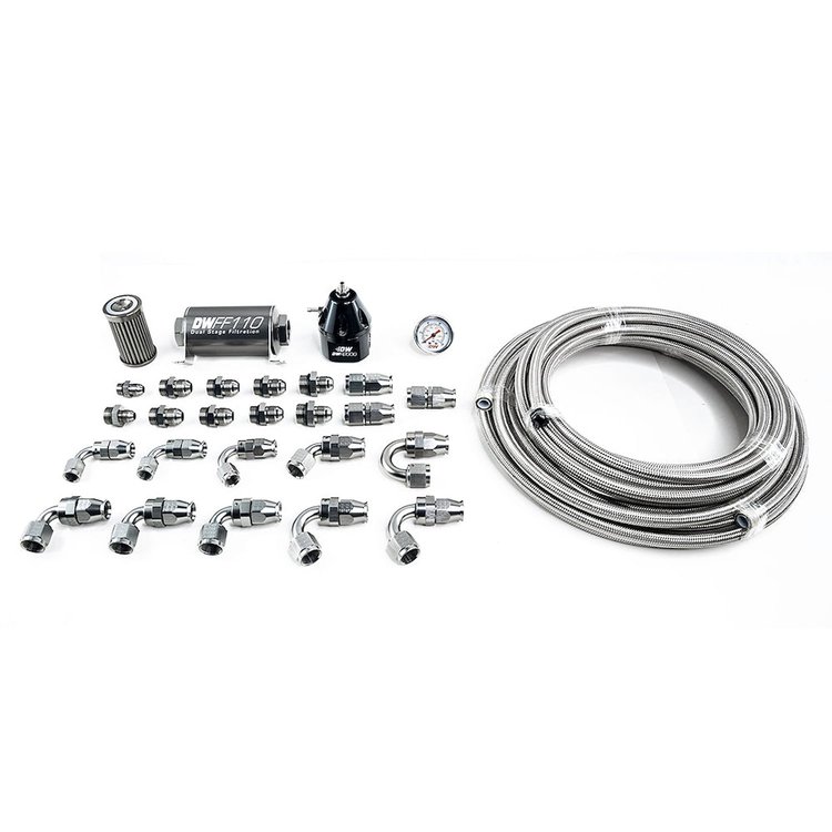 6604 X2 Series Pump Module -8AN PTFE Plumbing Kit for 2011-19 Ford Mustang